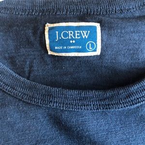 Men’s Large J Crew long sleeve shirt - navy blue